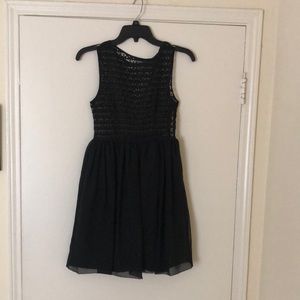 Black dress with see through top size 2/ extra small approximately